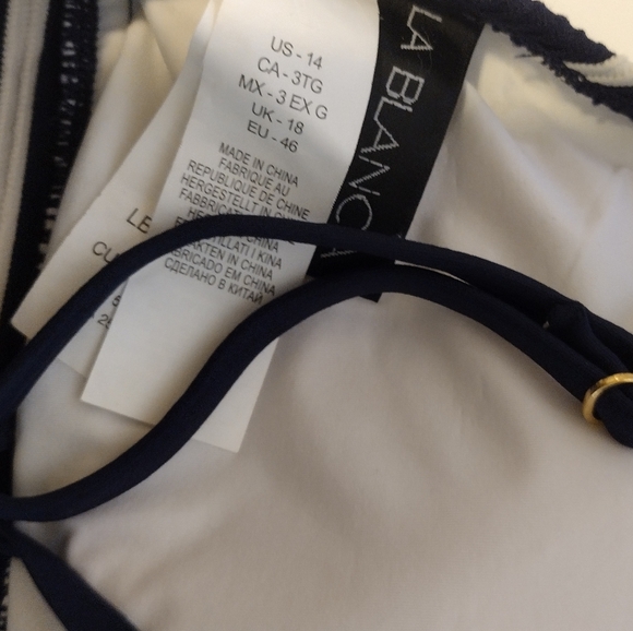 🆕 LA BLANCA nautical swim top - Picture 5 of 5